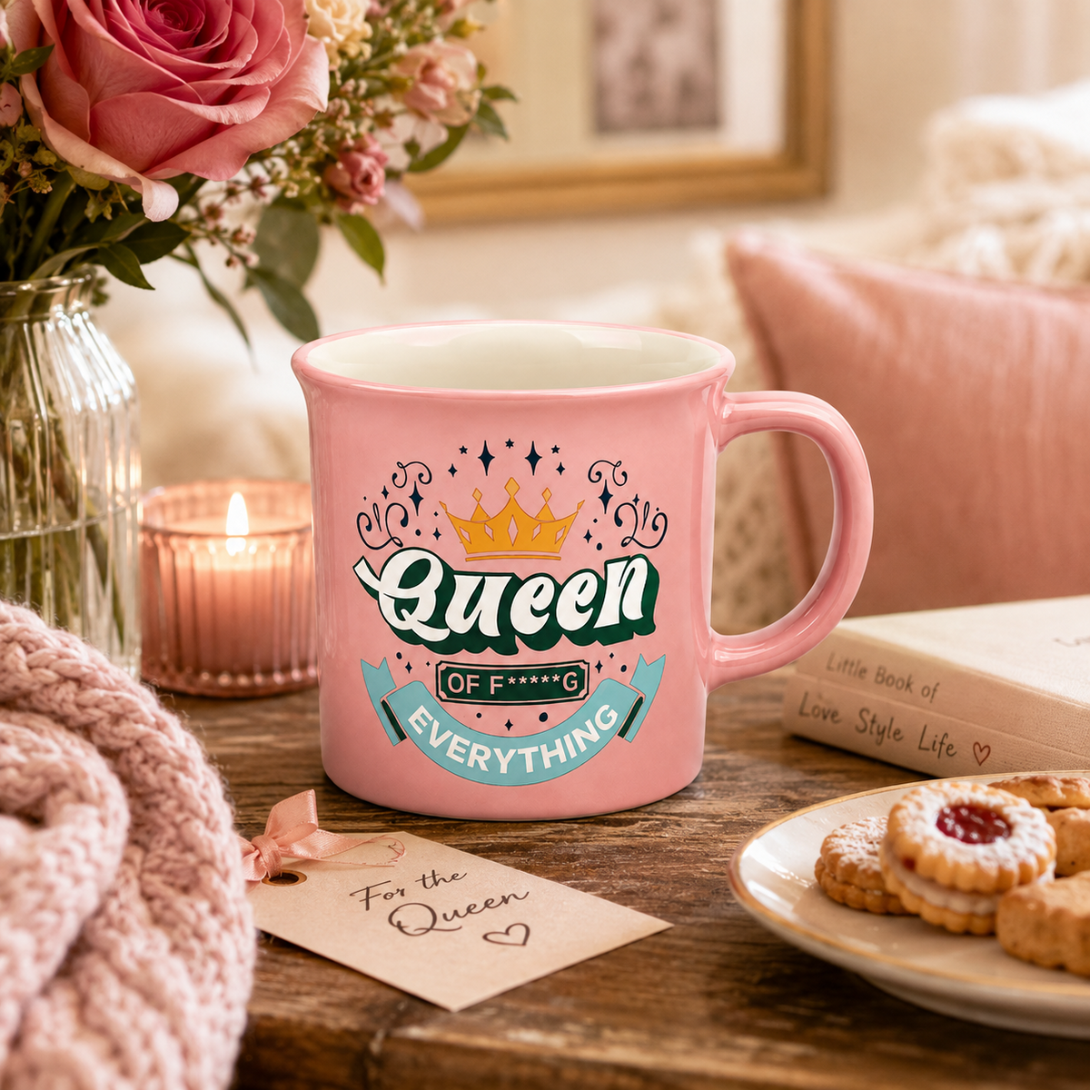 Mugg Queen of Everything - lifestylebild