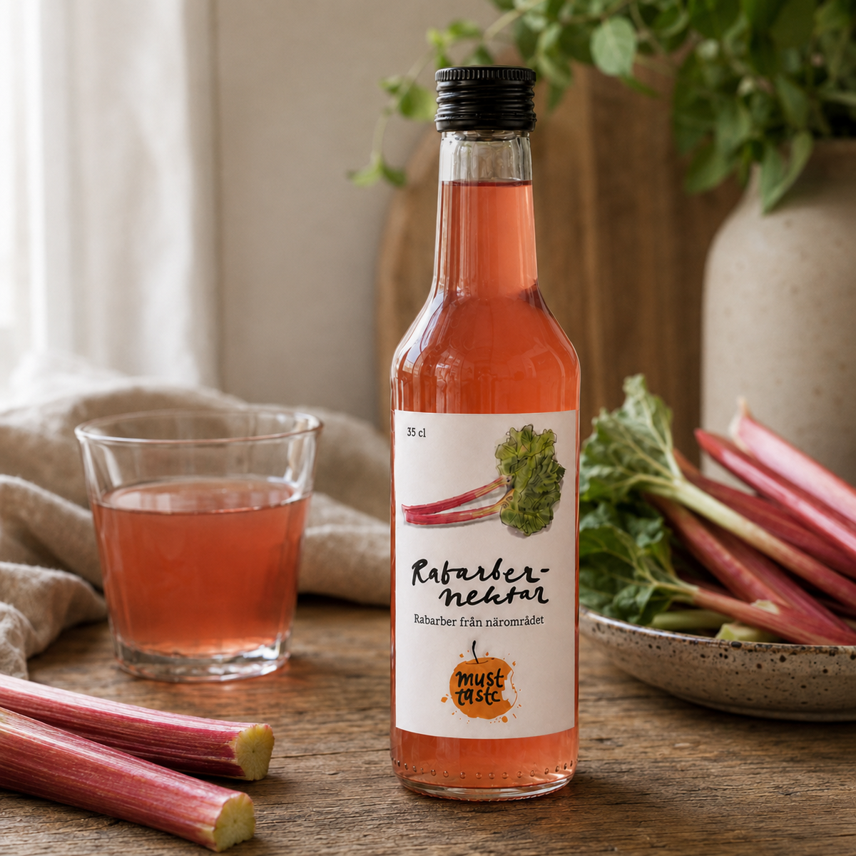Rabarbernektar 35 cl lifestylebild