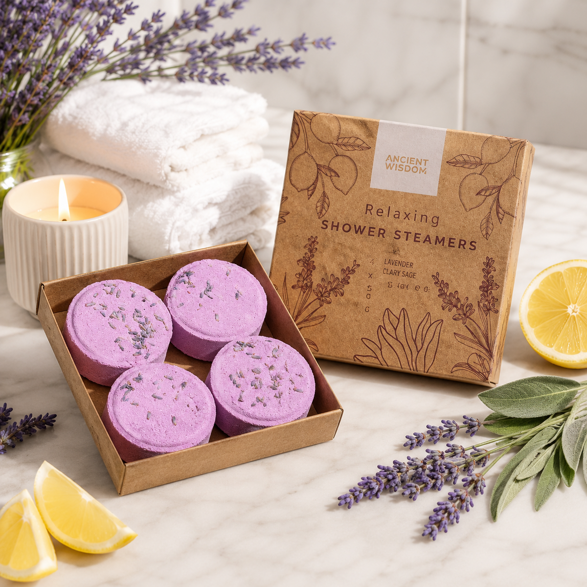 Relaxing Shower Steamers – lifestylebild