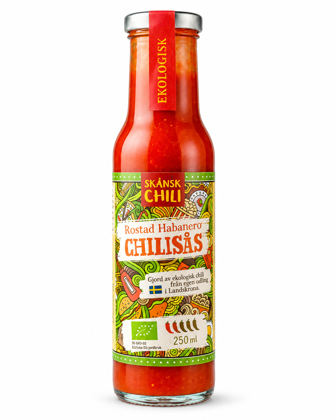 Rostad Habanero Chilisås EKO 250 ml
