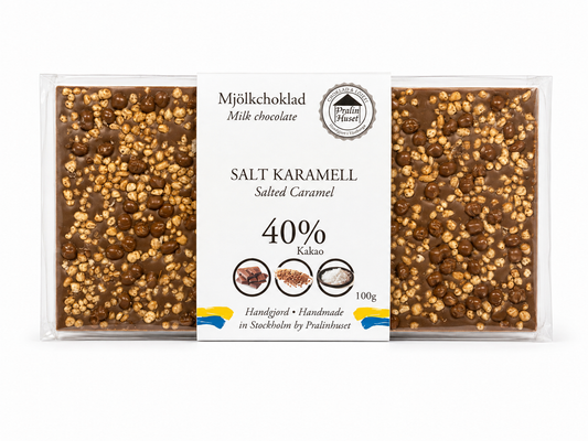 Chokladkaka 40 % Salt Karamell 100 g