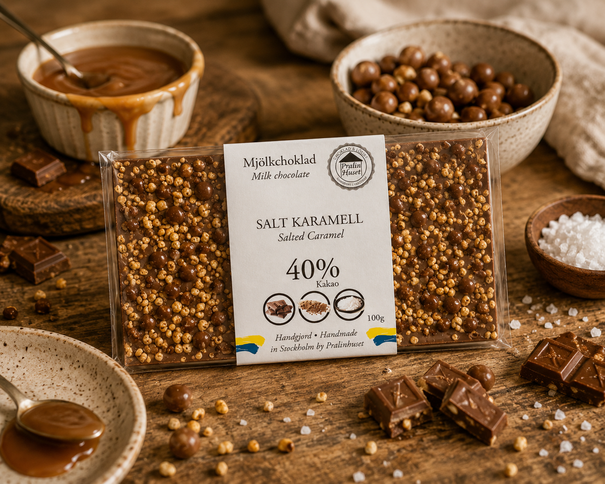 Chokladkaka 40 % Salt Karamell 100 g