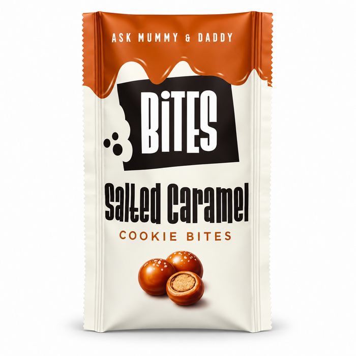 Ask Mummy & Daddy Salted Caramel Cookie Bites 30 g – produktbild