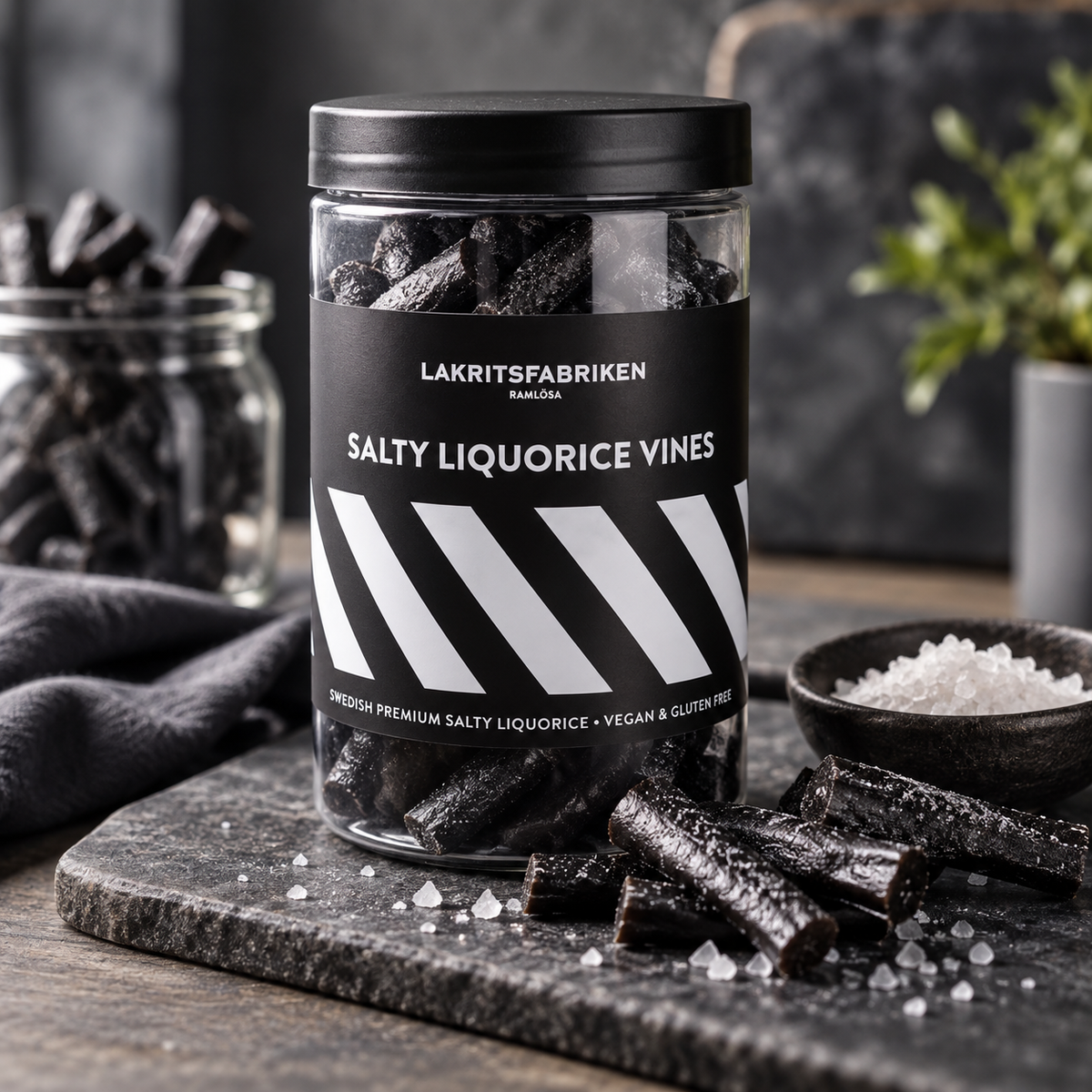 Lakritsfabriken Salty Liquorice Vines 300 g