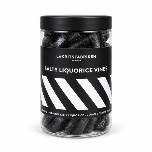 Lakritsfabriken Salty Liquorice Vines 300 g