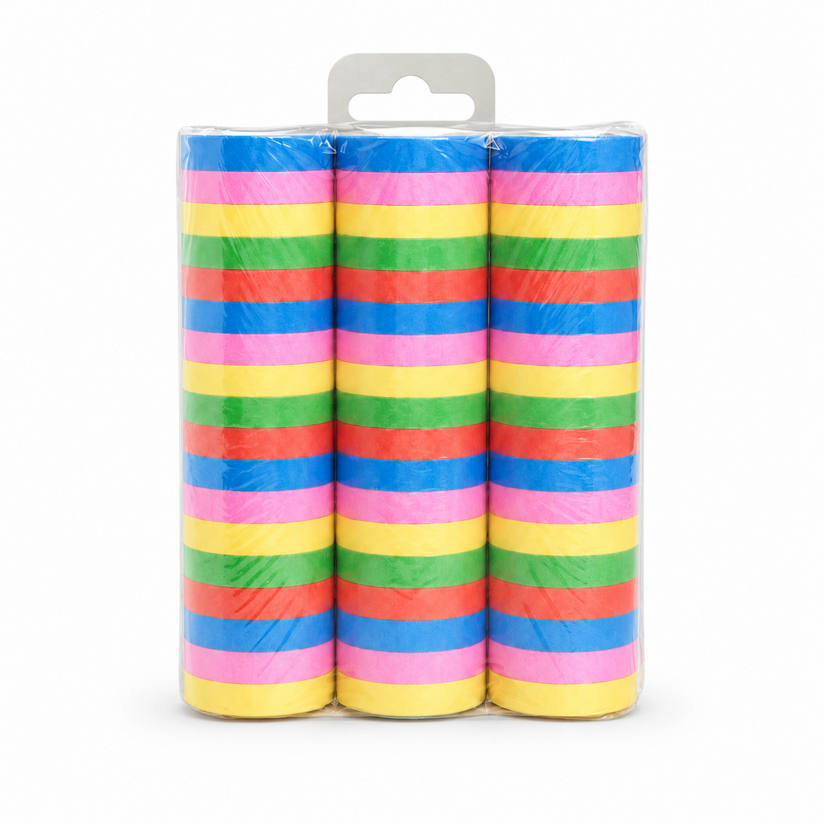 Flerfärgade pappersserpentiner 3-pack