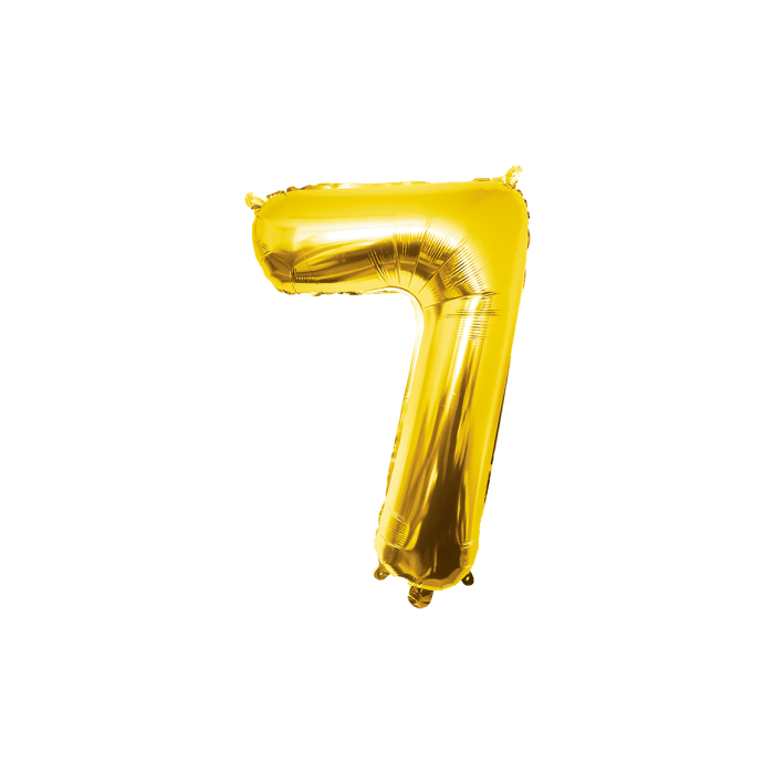 Sifferballong guld – 7