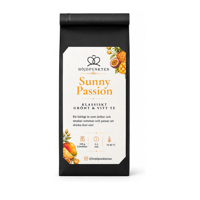 Sunny Passion – grönt & vitt löste 100 g – produktbild