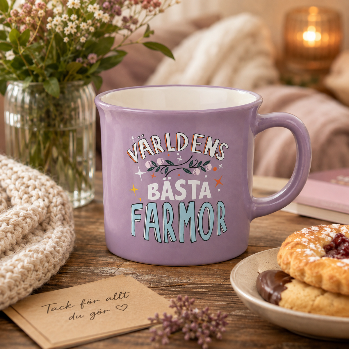 Mugg Världens bästa farmor - lifestylebild
