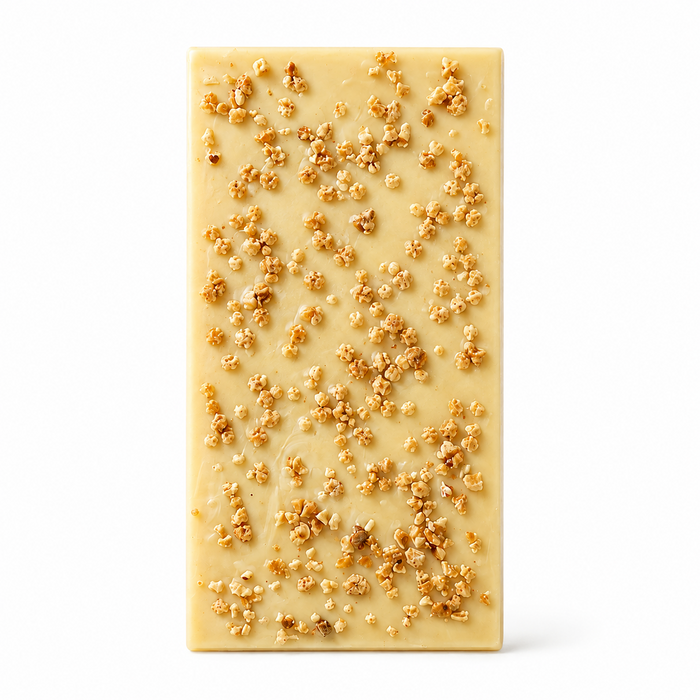 Vit choklad med krokant 70 g – produktbild