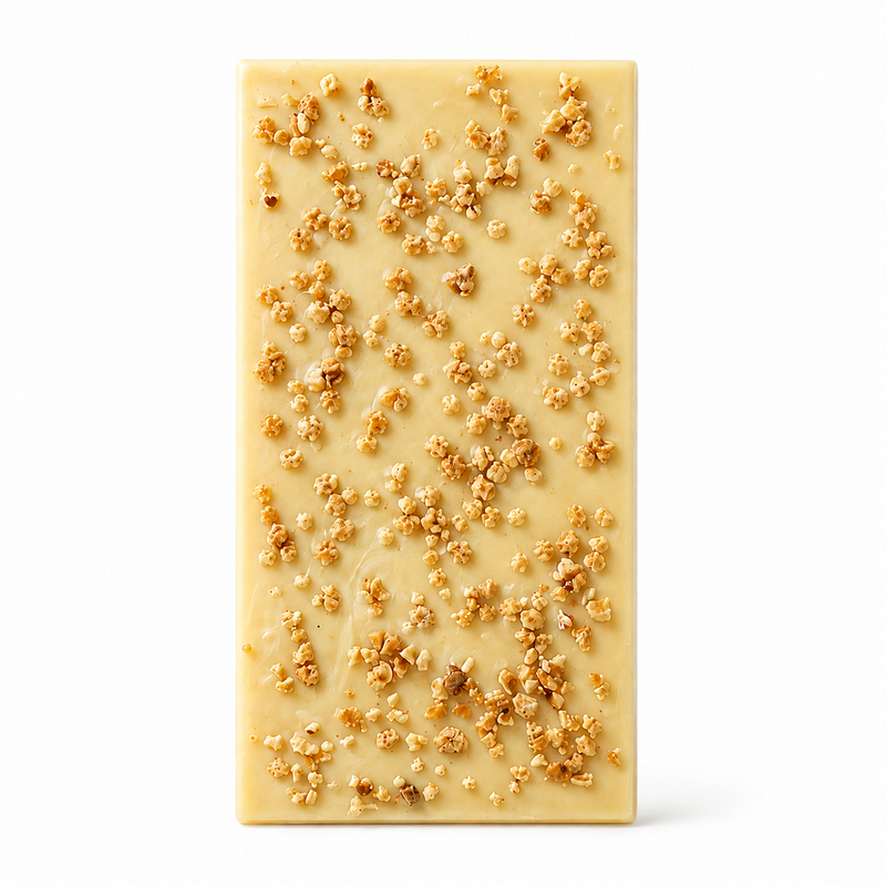 Vit choklad med krokant 70 g – produktbild