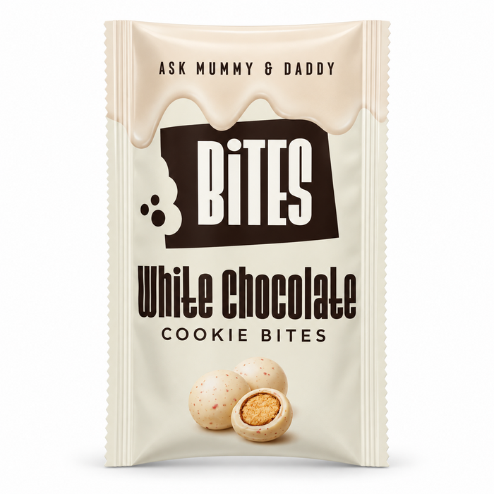 Ask Mummy & Daddy White Chocolate Cookie Bites – produktbild