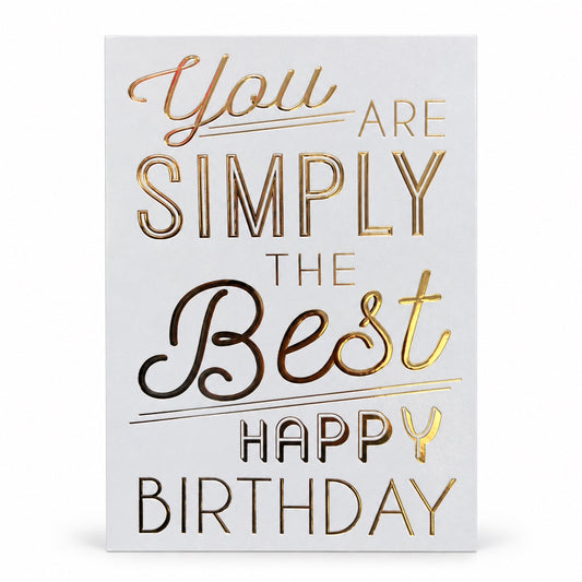Födelsedagskort You Are Simply The Best Happy Birthday